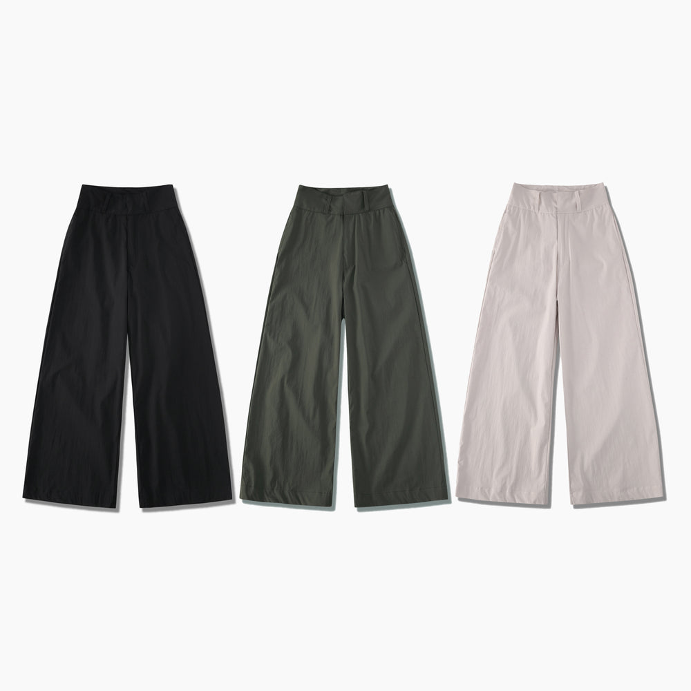 
                  
                    High Waist Wide Cut Pants Olive【L22-16ol】
                  
                