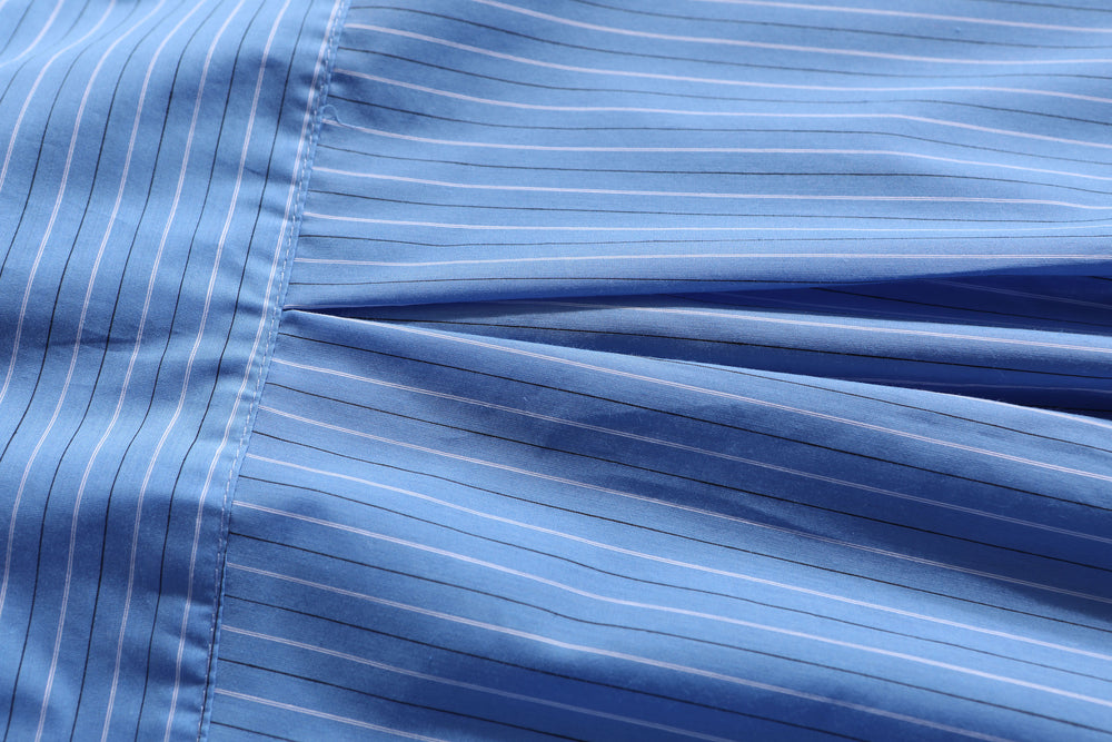 
                  
                    Stripe Pocket LS Shirts Blue 【M22-36BL】
                  
                