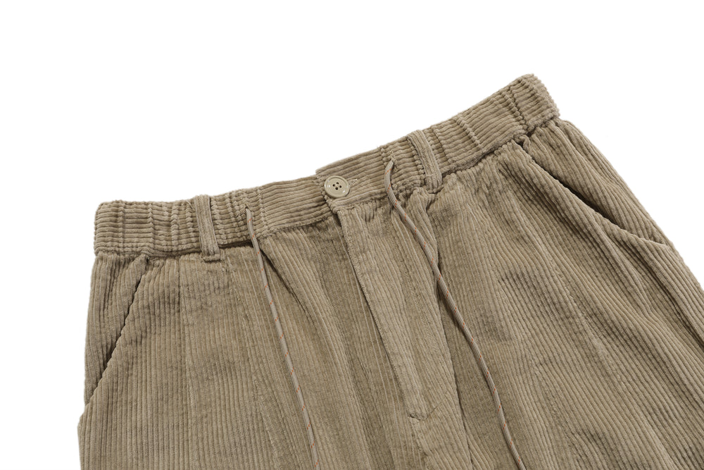 
                  
                    Wide Corduroy Trousers Olive【M21-25OL】
                  
                
