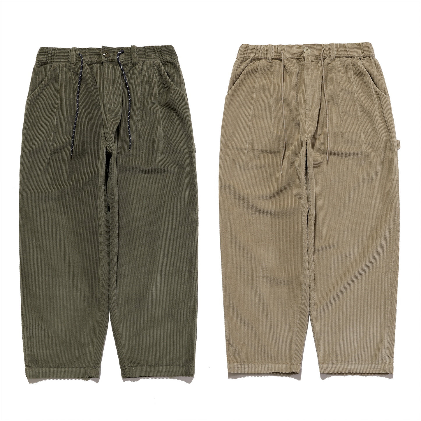 
                  
                    Wide Corduroy Trousers Olive【M21-25OL】
                  
                