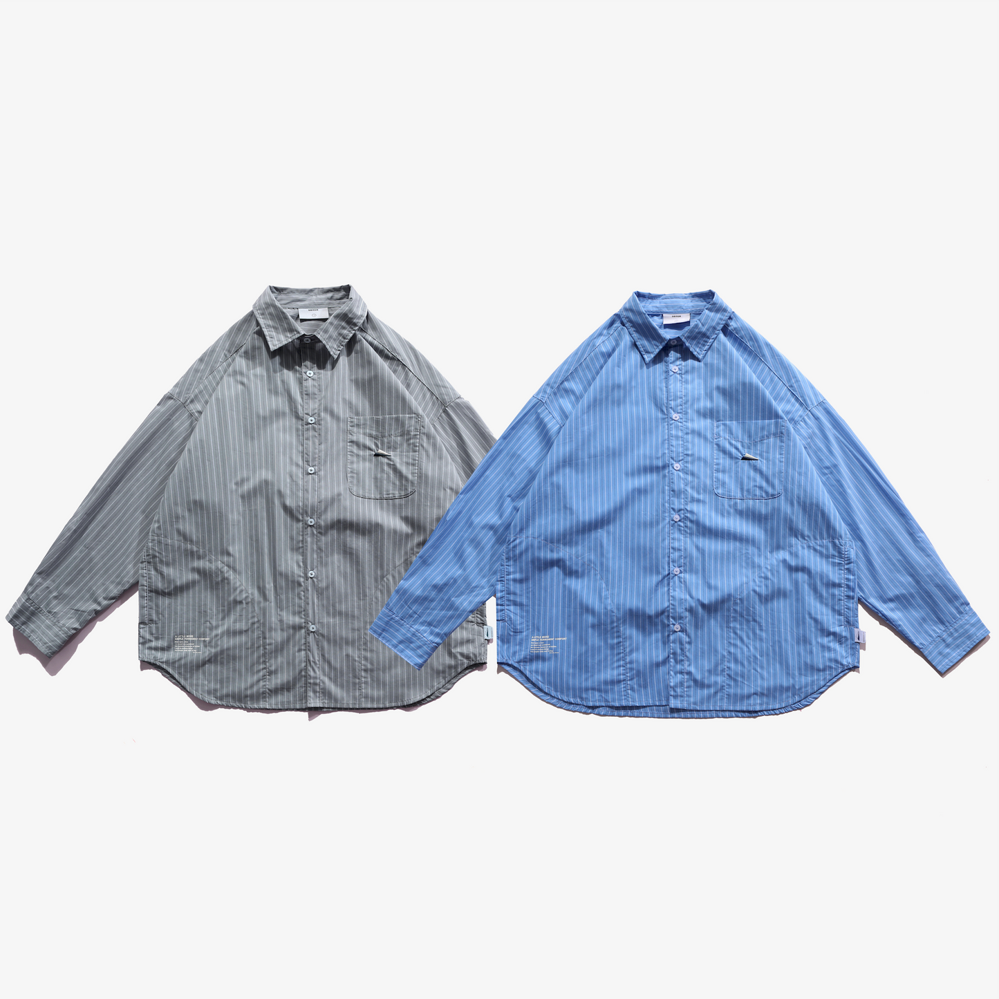 
                  
                    Stripe Pocket LS Shirts Blue 【M22-36BL】
                  
                