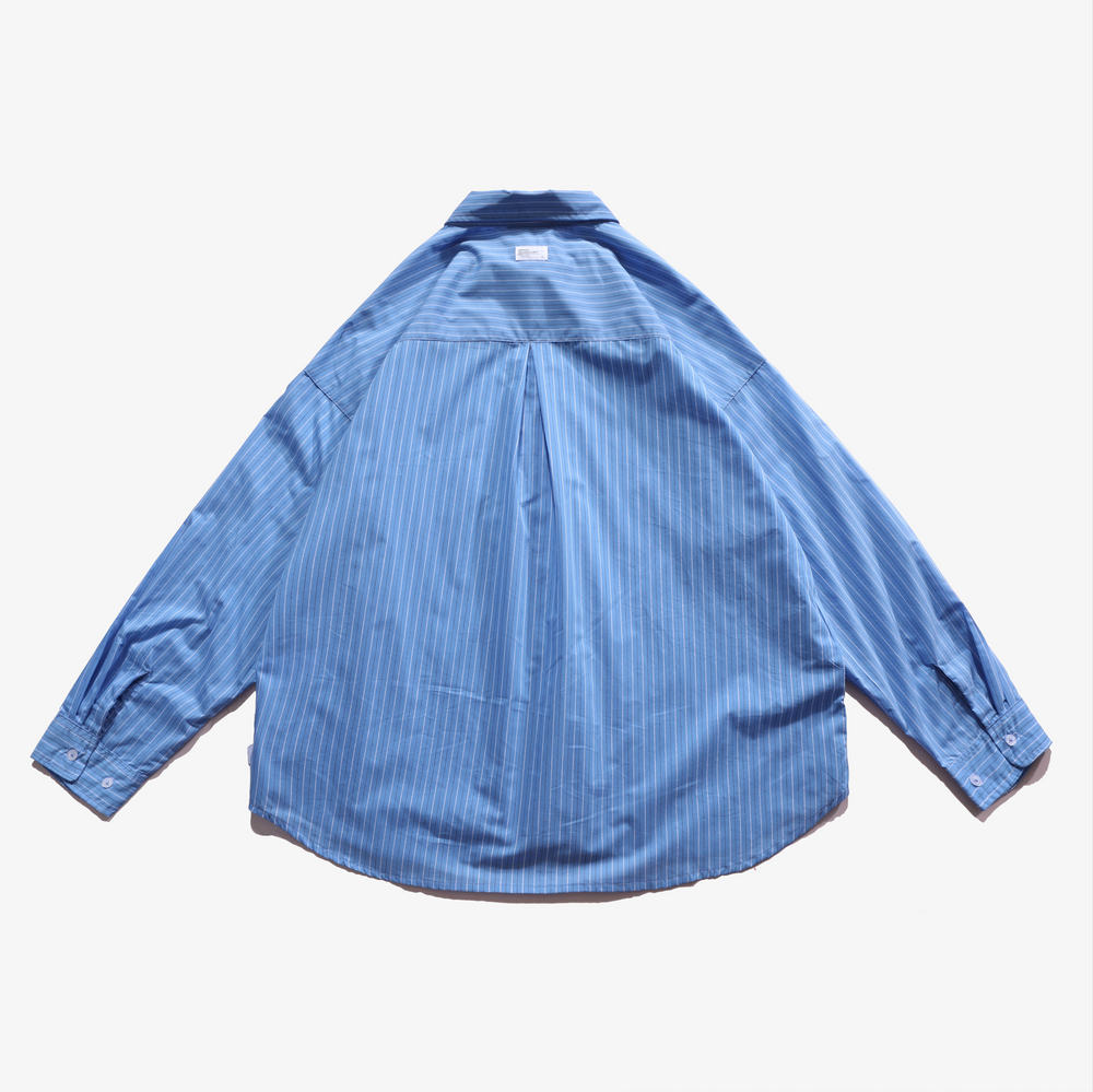 
                  
                    Stripe Pocket LS Shirts Blue 【M22-36BL】
                  
                