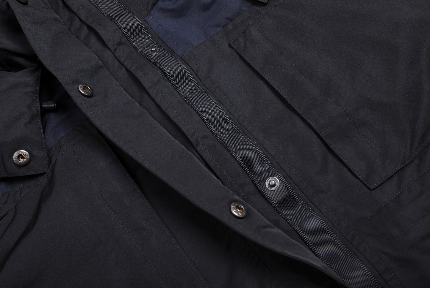
                  
                    Waterproof Hooded Long Shell Parka Navy【L22-44NY】
                  
                