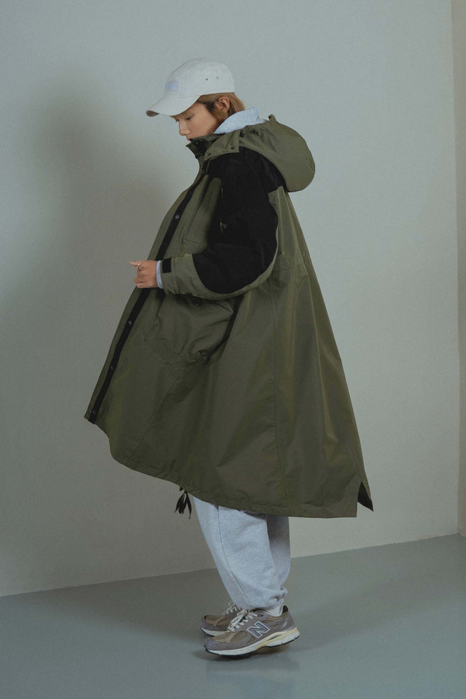 
                  
                    Waterproof Hooded Long Shell Parka Olive【L22-44ol】
                  
                
