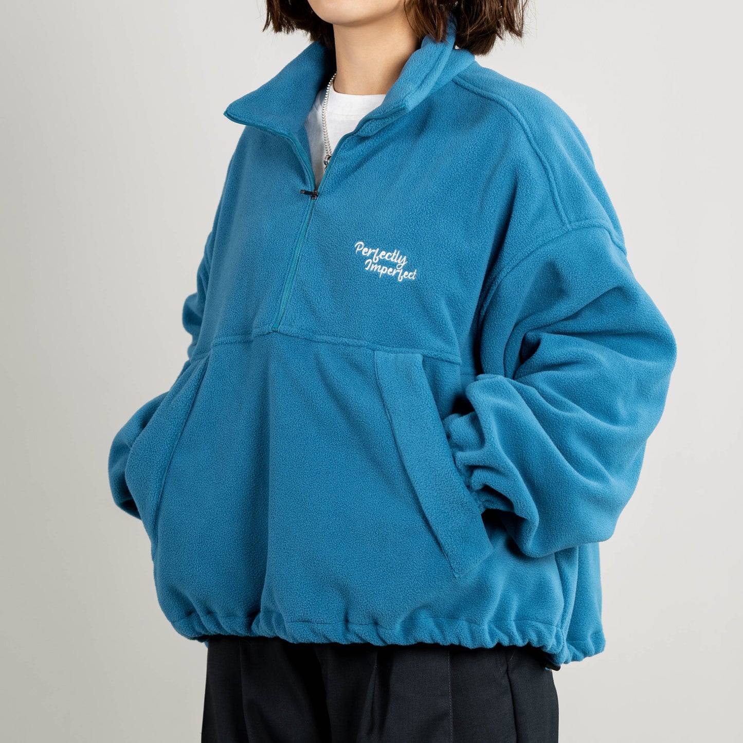 
                  
                    Embroidery Polar Fleece Pullover Blue【L22-38BL】
                  
                