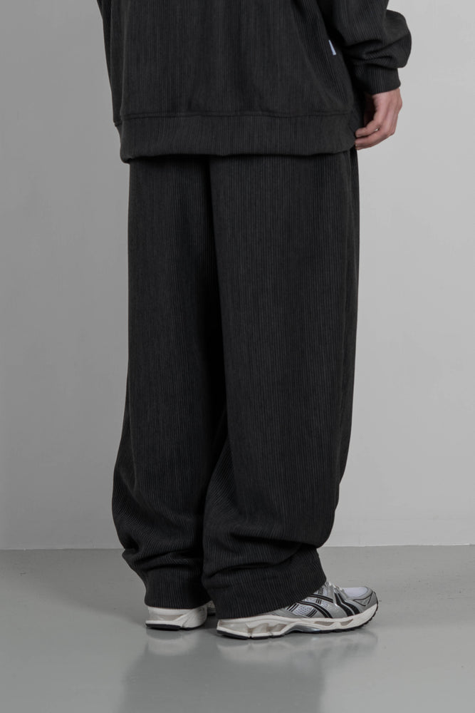 
                  
                    Pleats Wide Cut Pants Dark Grey【M22-53DG】
                  
                