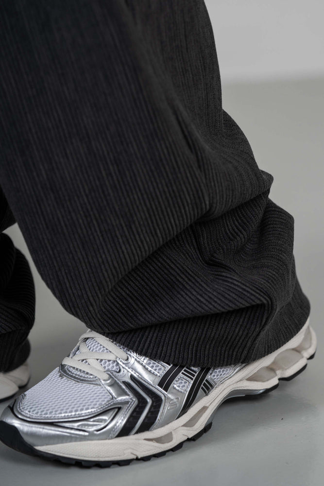 
                  
                    Pleats Wide Cut Pants Dark Grey【M22-53DG】
                  
                