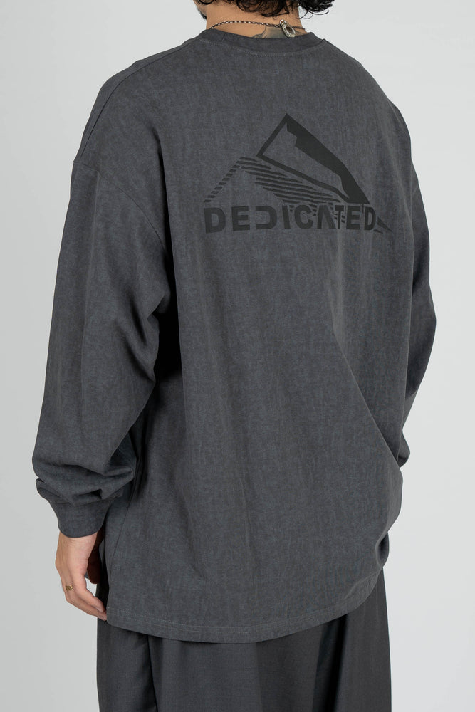 
                  
                    Dyed Washed Print LS Charcoal【M22-T14CH】
                  
                