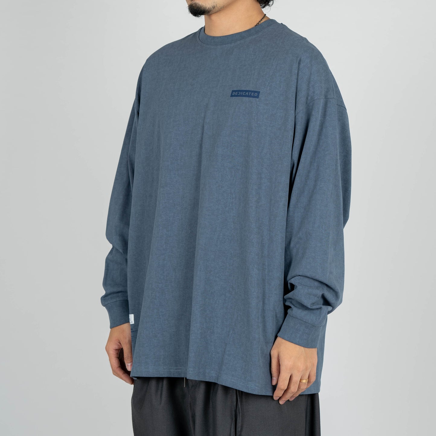 
                  
                    Dyed Washed Print LS Blue Ashes【M22-T14BL】
                  
                