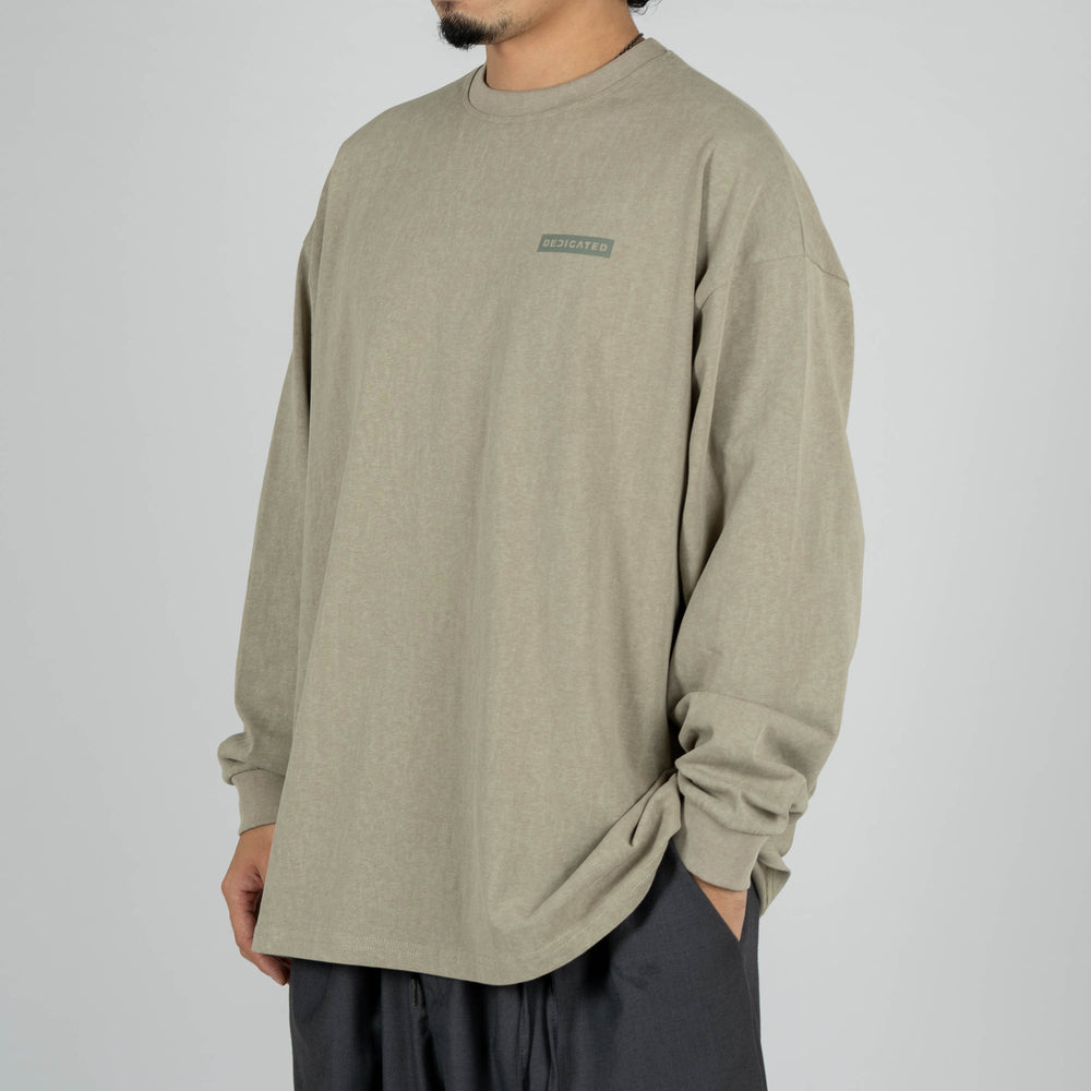 
                  
                    Dyed Washed Print LS Khaki【M22-T14KA】
                  
                