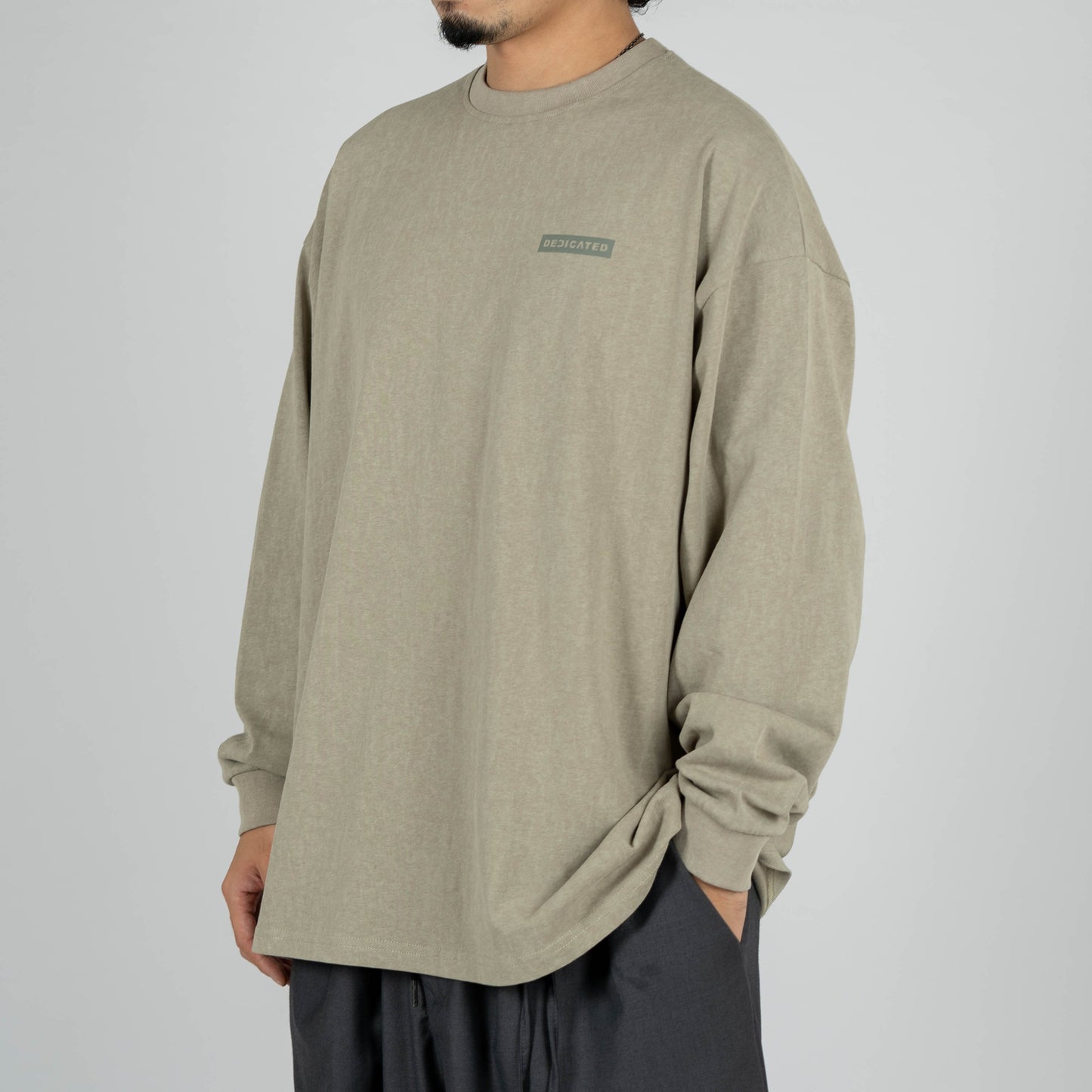 
                  
                    Dyed Washed Print LS Khaki【M22-T14KA】
                  
                