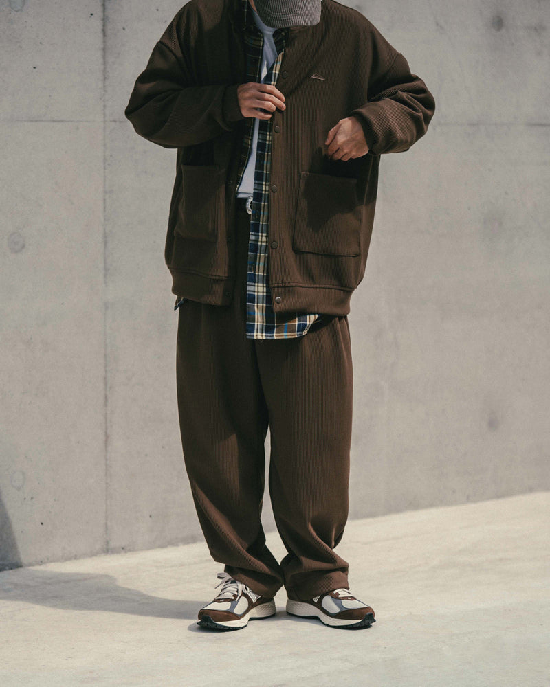 
                  
                    Pleats Wide Cut Pants Brown【M22-53BR】
                  
                
