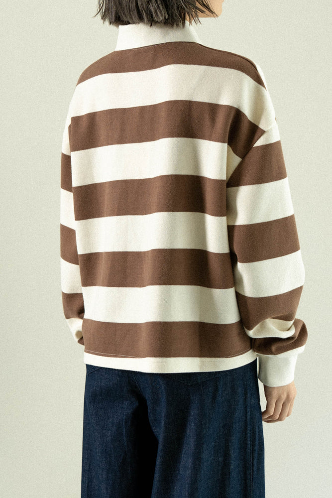 
                  
                    Long Sleeve Polo Tee Brown【L22-36br】
                  
                