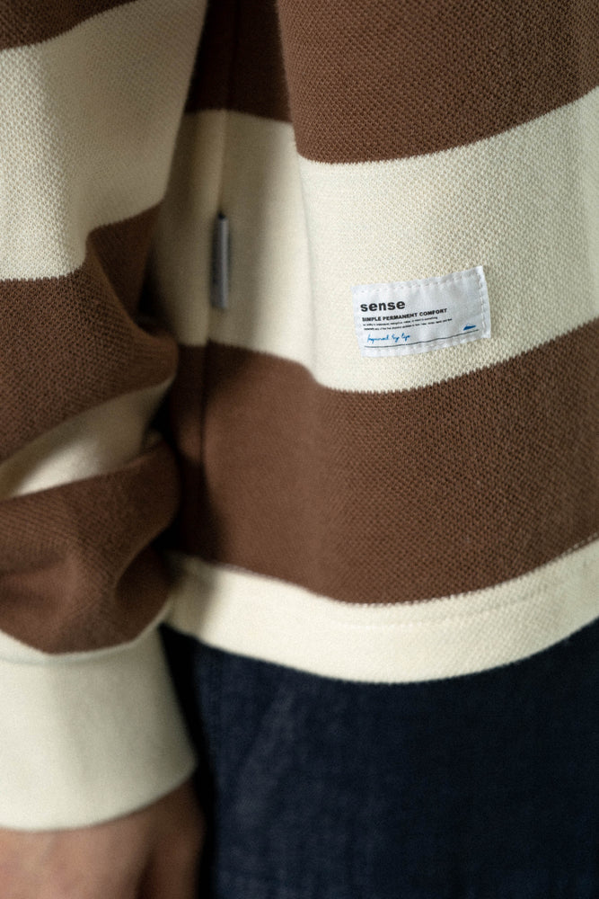 
                  
                    Long Sleeve Polo Tee Brown【L22-36br】
                  
                