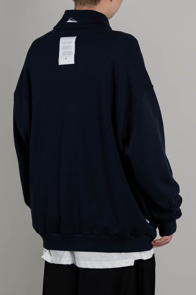 
                  
                    Half Zip Crew Neck Navy【M22-43NY】
                  
                