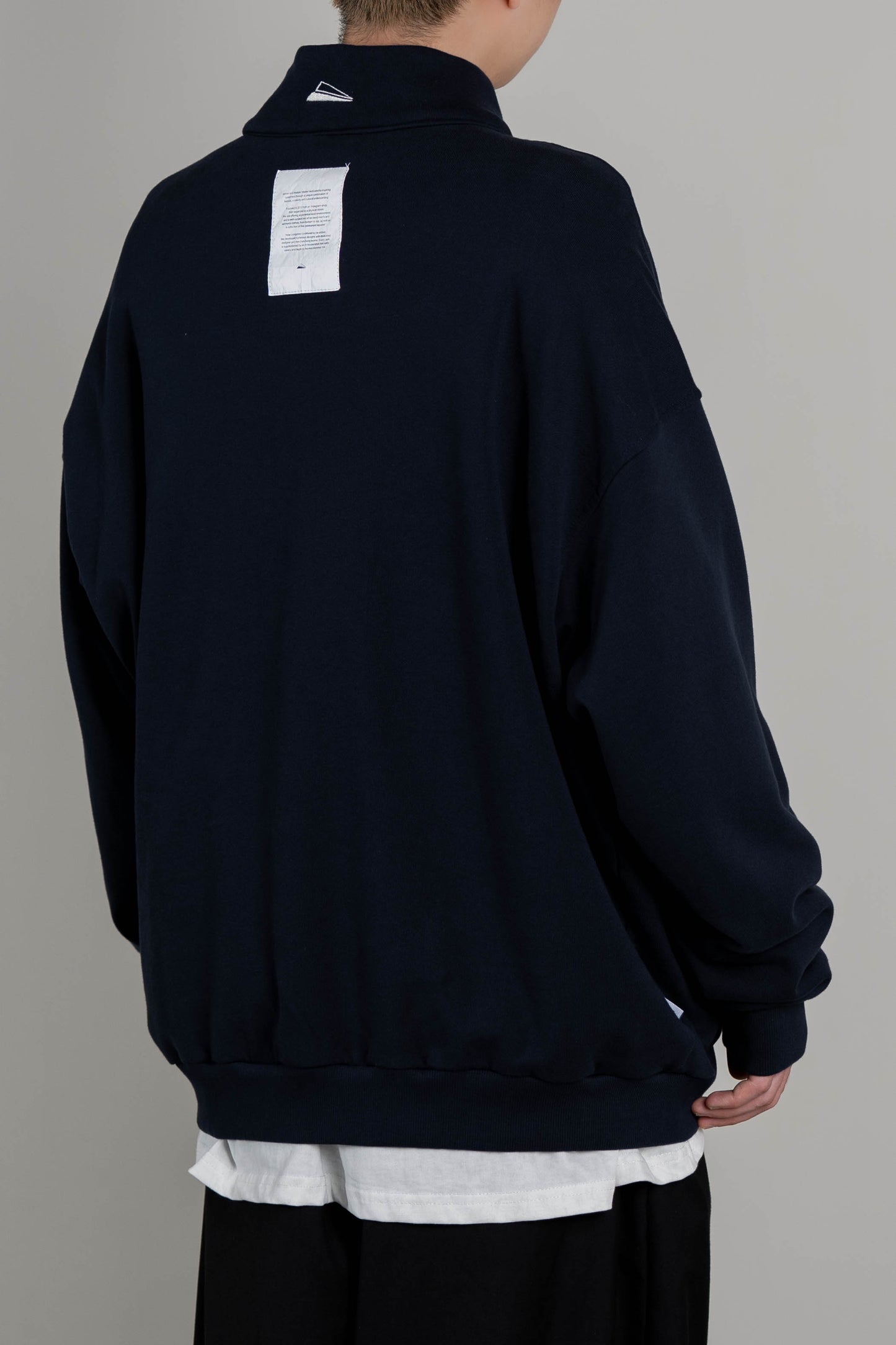 
                  
                    Half Zip Crew Neck Navy【M22-43NY】
                  
                