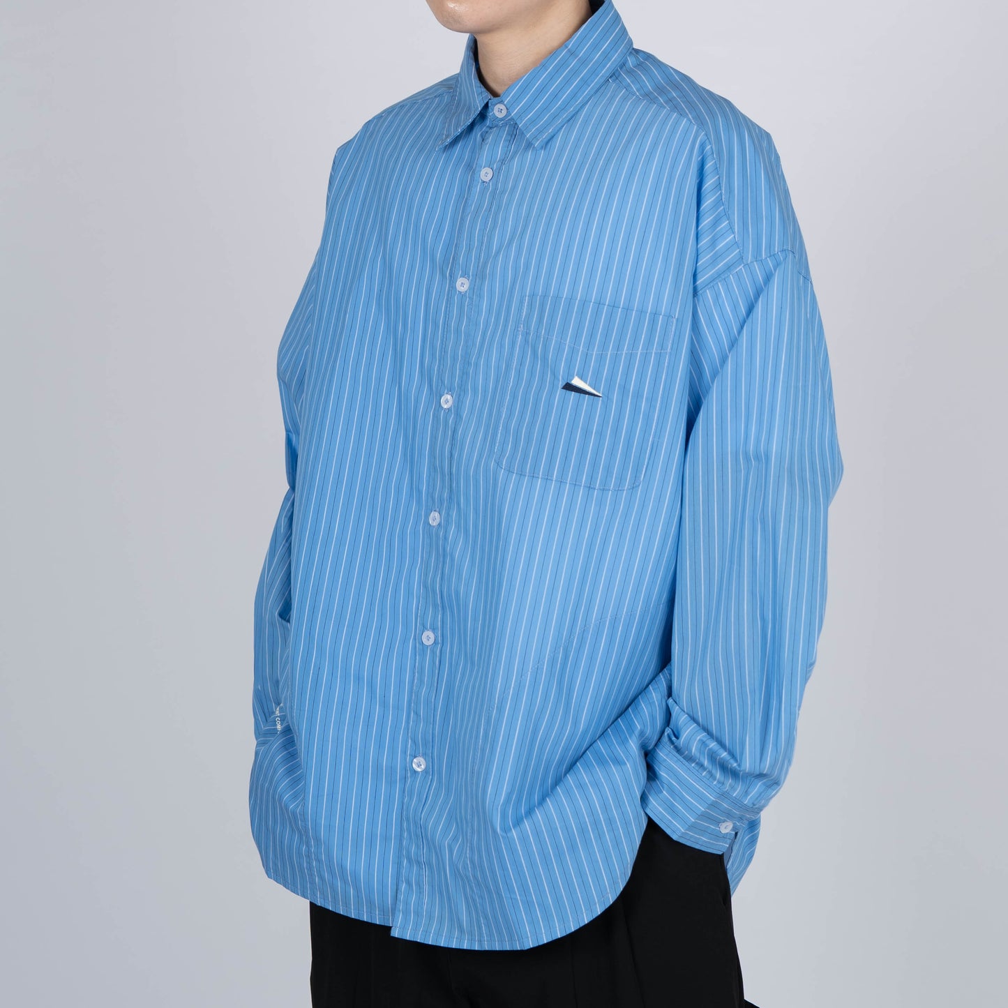 
                  
                    Stripe Pocket LS Shirts Blue 【M22-36BL】
                  
                