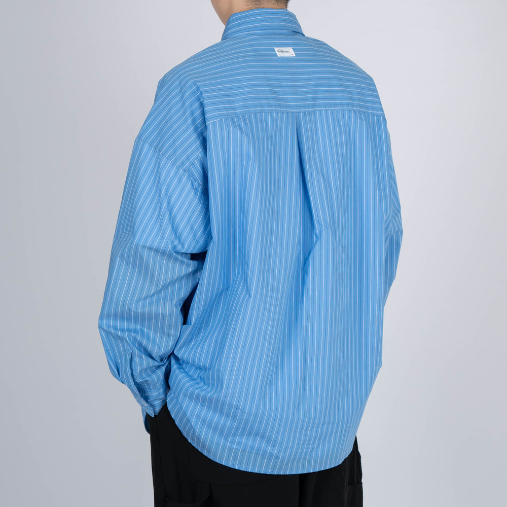 
                  
                    Stripe Pocket LS Shirts Blue 【M22-36BL】
                  
                