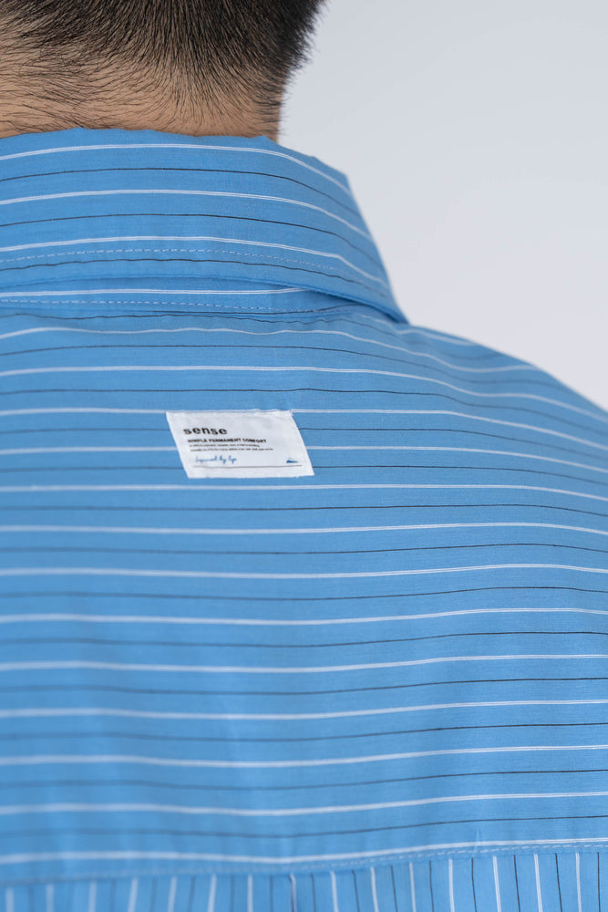 
                  
                    Stripe Pocket LS Shirts Blue 【M22-36BL】
                  
                