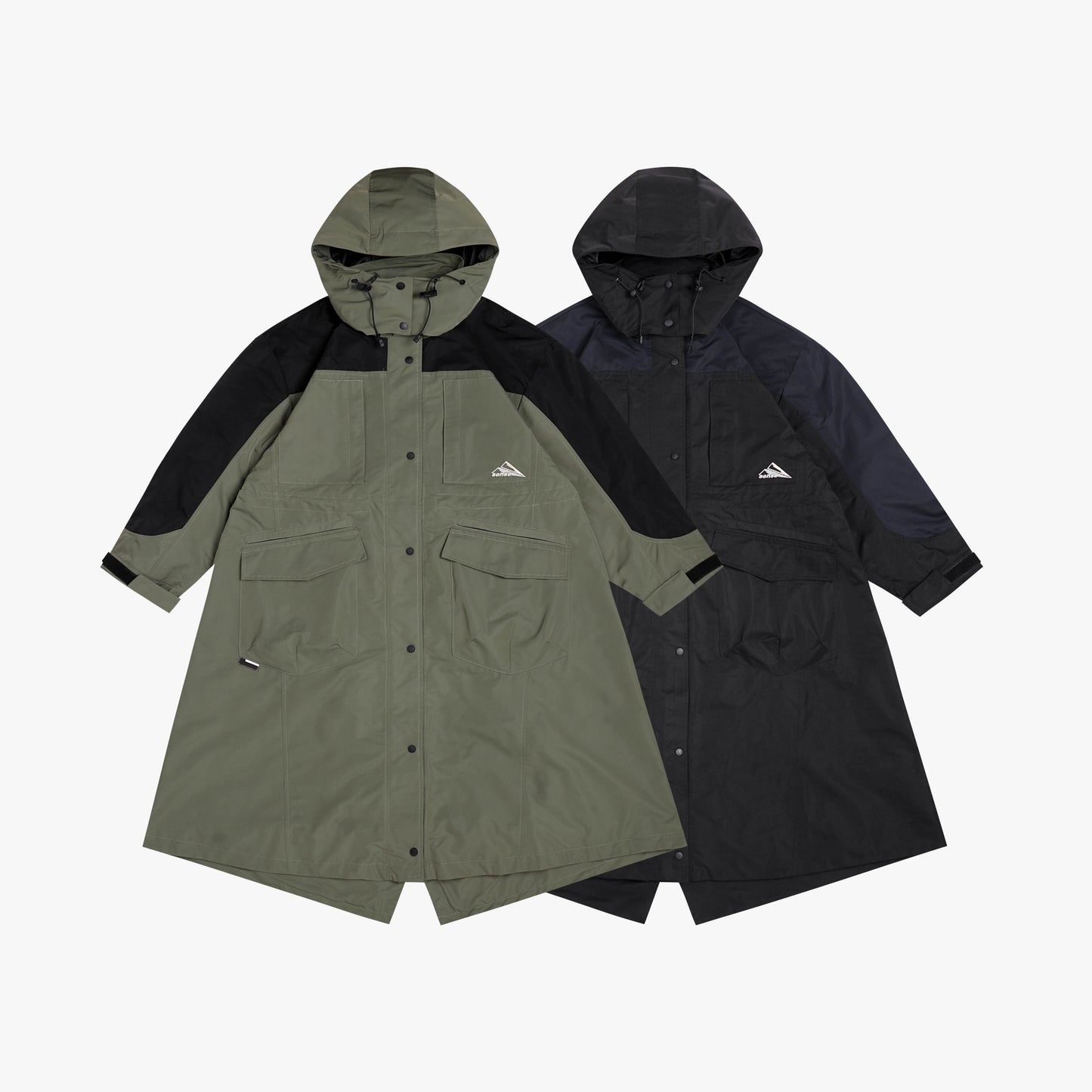 
                  
                    Waterproof Hooded Long Shell Parka Navy【L22-44NY】
                  
                