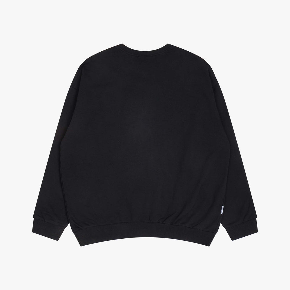 
                  
                    Embroidery Crew Neck Black【M22-52BK】
                  
                