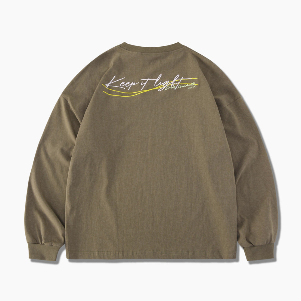 
                  
                    Embroidery Long Sleeves Tee Khaki【L22-T07ka】
                  
                