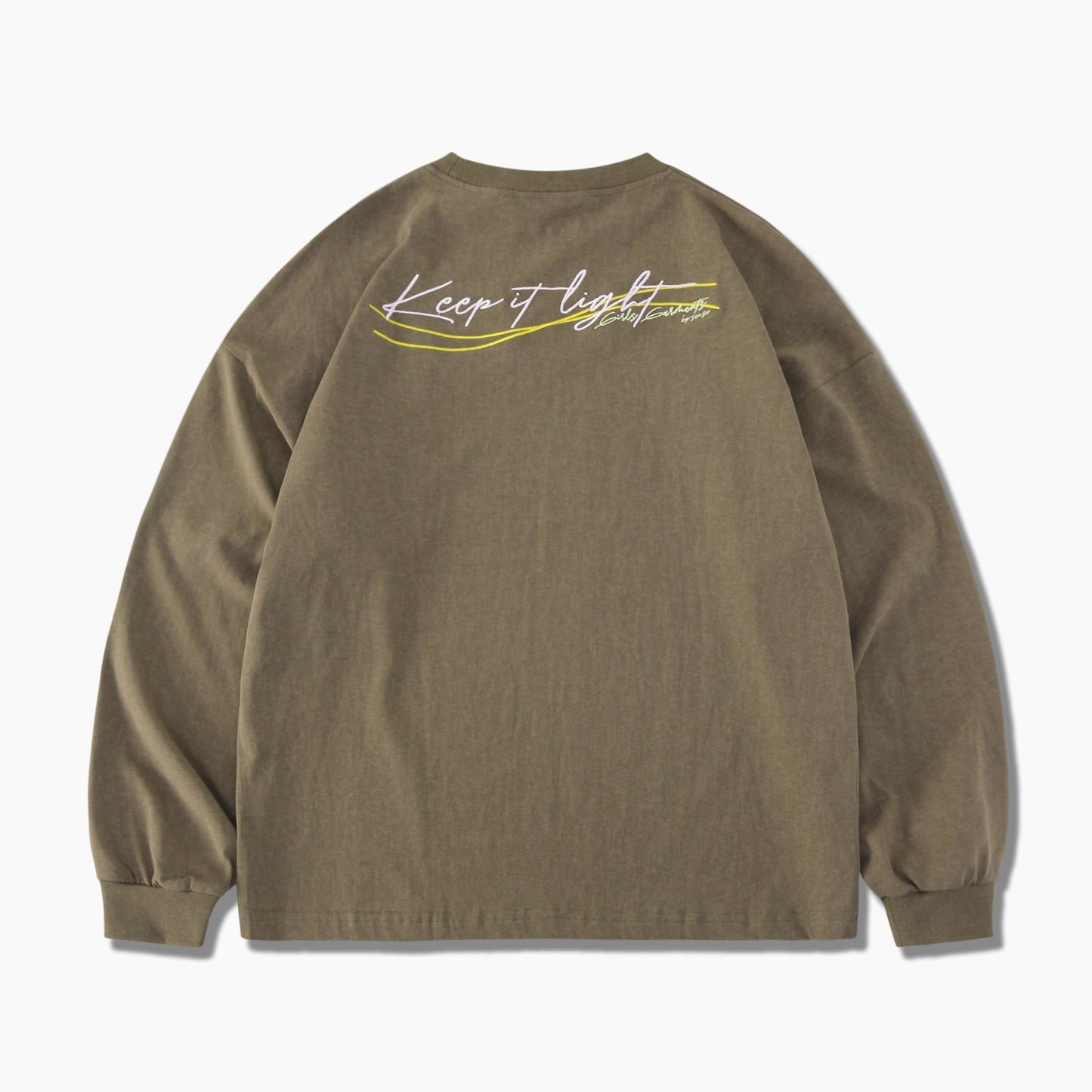 
                  
                    Embroidery Long Sleeves Tee Khaki【L22-T07ka】
                  
                