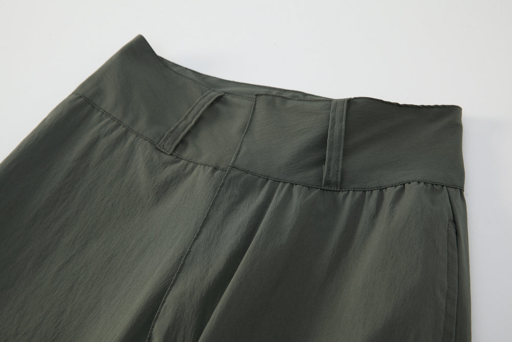 
                  
                    High Waist Wide Cut Pants Olive【L22-16ol】
                  
                