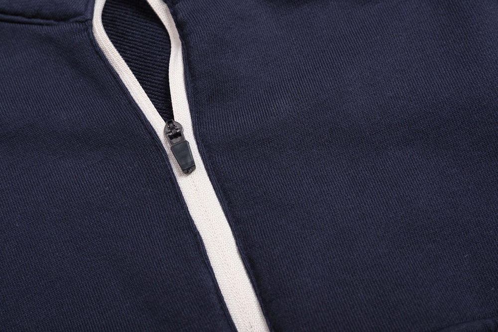 
                  
                    Half Zip Crew Neck Grey【M22-43GY】
                  
                