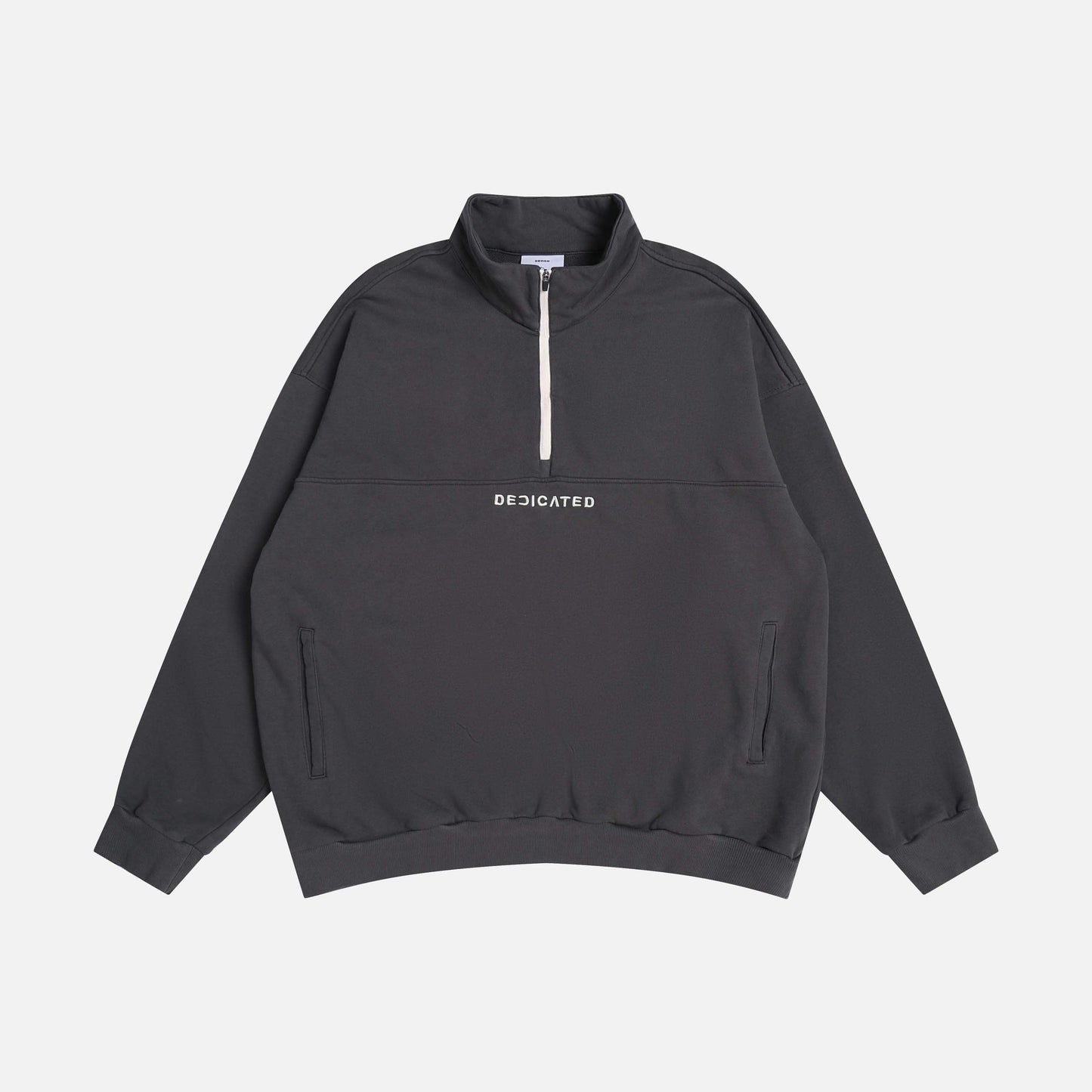 
                  
                    Half Zip Crew Neck Grey【M22-43GY】
                  
                