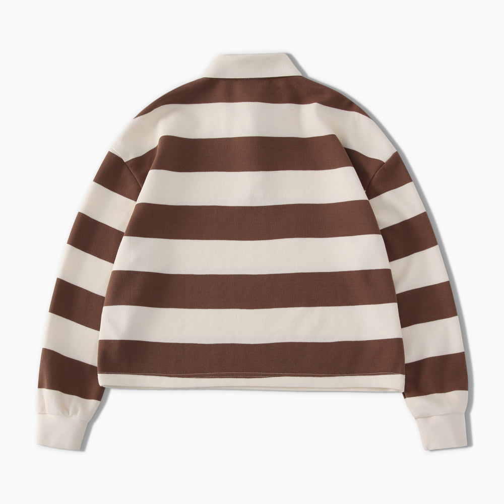 
                  
                    Long Sleeve Polo Tee Brown【L22-36br】
                  
                
