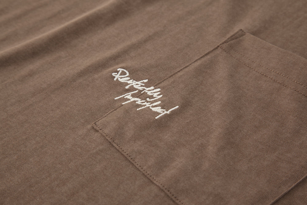 
                  
                    Dyed Washed Pocket LS Tee Brown【M22-T10br】
                  
                