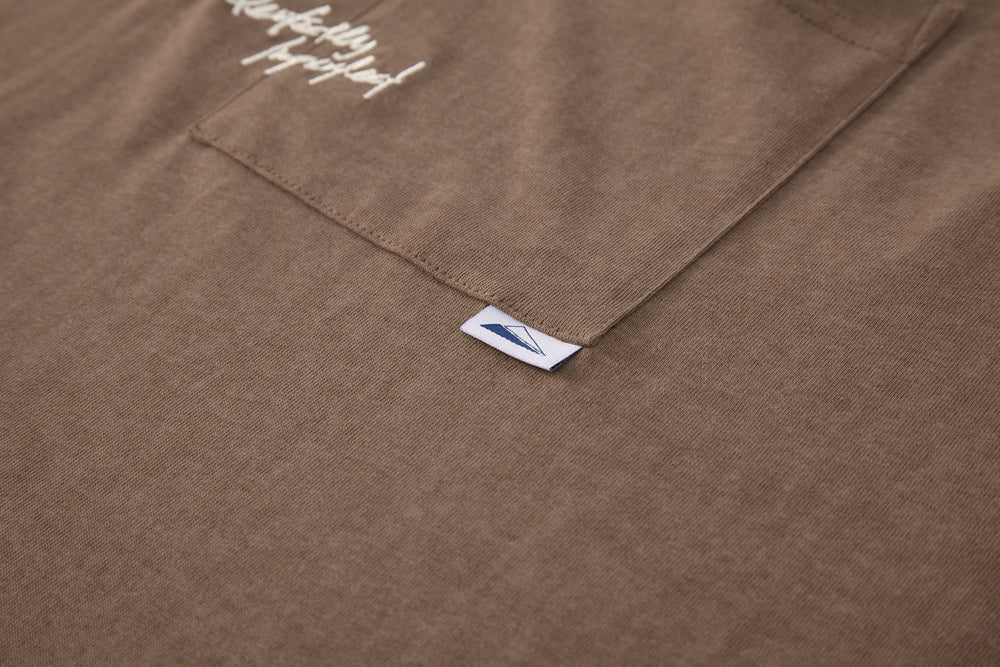 
                  
                    Dyed Washed Pocket LS Tee Brown【M22-T10br】
                  
                