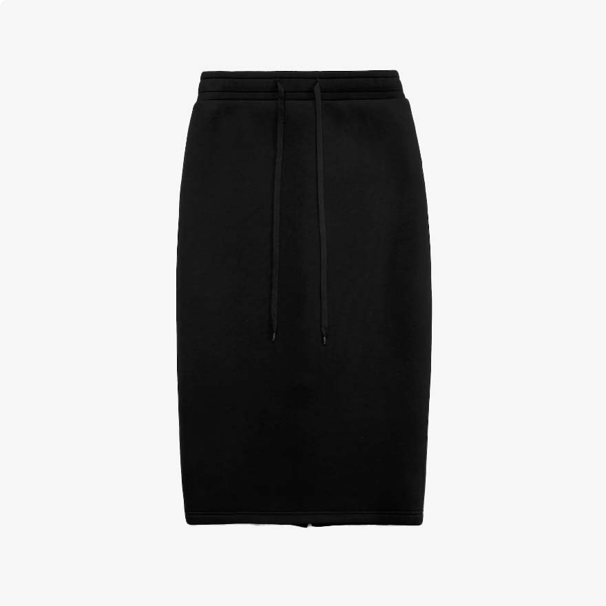 MS Techno Scuba Tube Skirt Black【L21-37BLK】